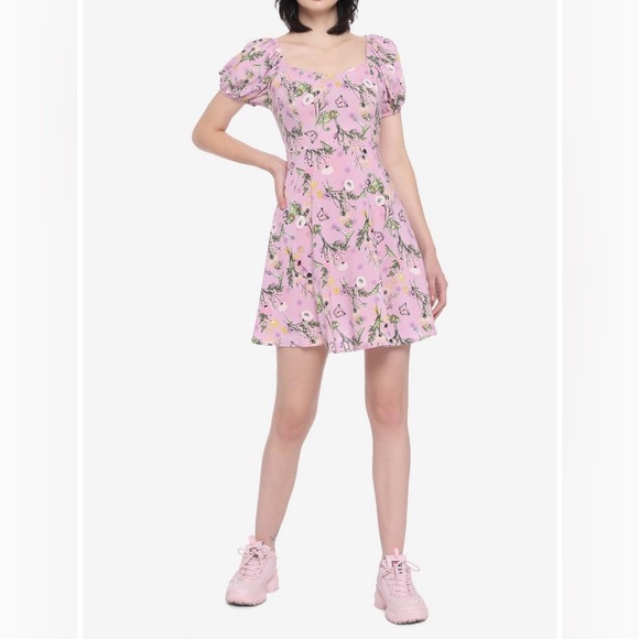 DISNEY PRINCESS TANGLED Pascal Floral Sweetheart DRESS! - Picture 4 of 5